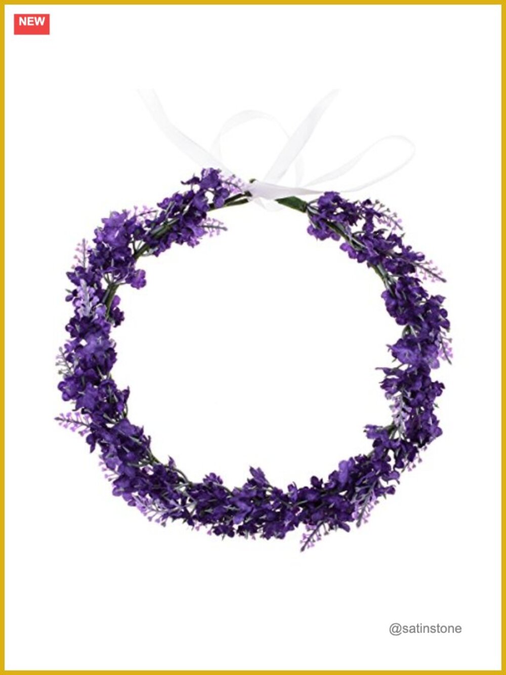 Handmade Woodland Garland Flower Hair Wreath Wedding Headband